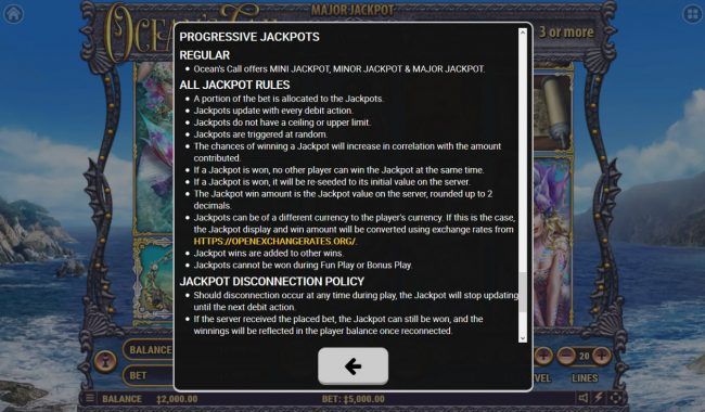 Progressive Jackpot Rules