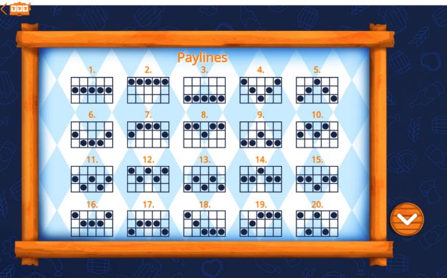 Paylines 1-20