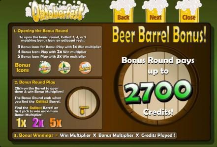 beer barrel bonus