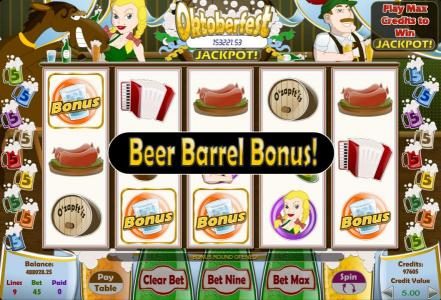 Beer Barrel Bonus triggered