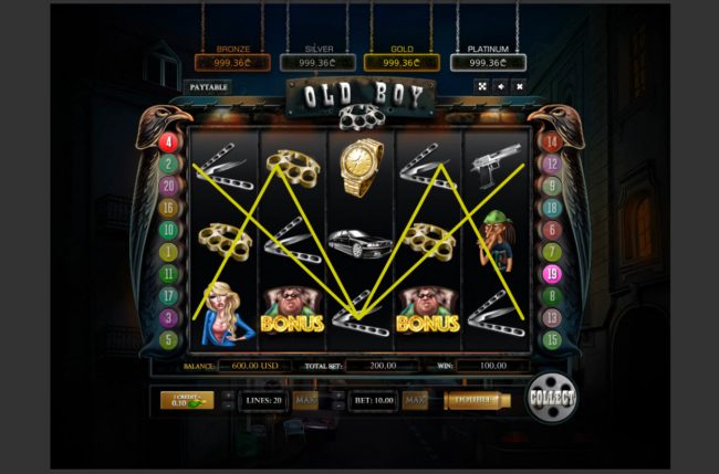 Multiple winning paylines