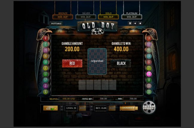 Gamble Feature Game Board