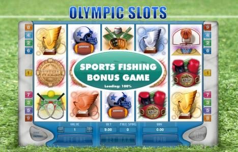 sports fishing bonus game triggered