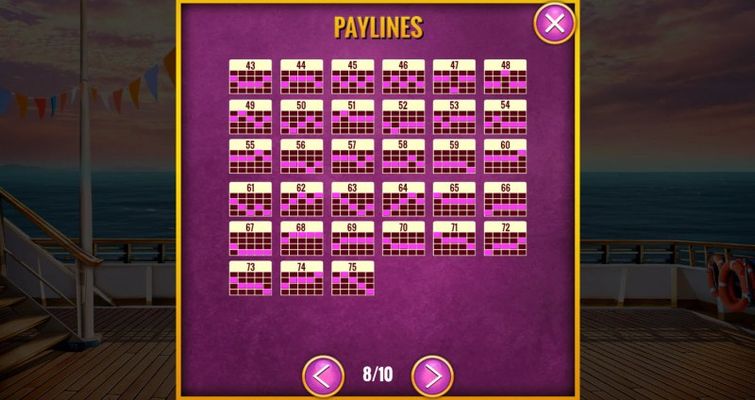 Paylines 43-75