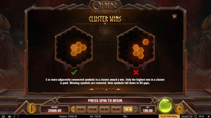 Odin Protector of Realms :: Cluster Wins
