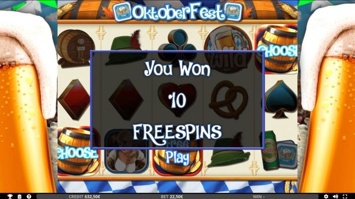 10 Free Spins Awarded