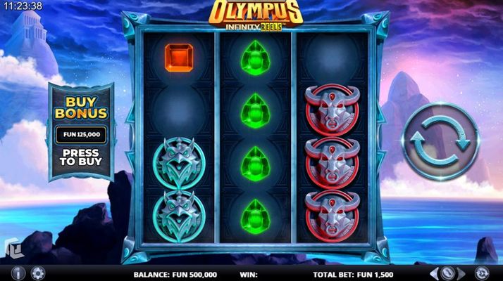 Olympus Infinity Reels :: Base Game Screen