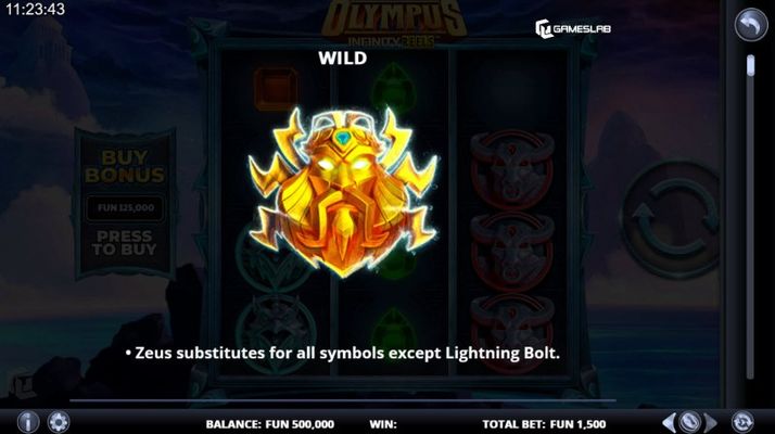 Olympus Infinity Reels :: Wild Symbol Rules