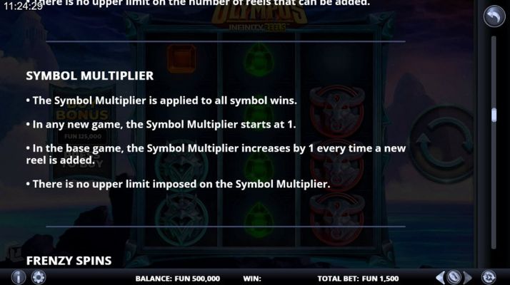 Olympus Infinity Reels :: Symbol Multipliers