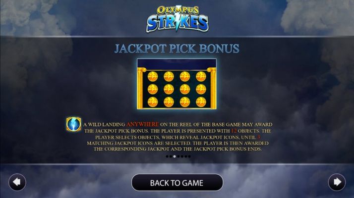 Olympus Strikes :: Jackpot Rules