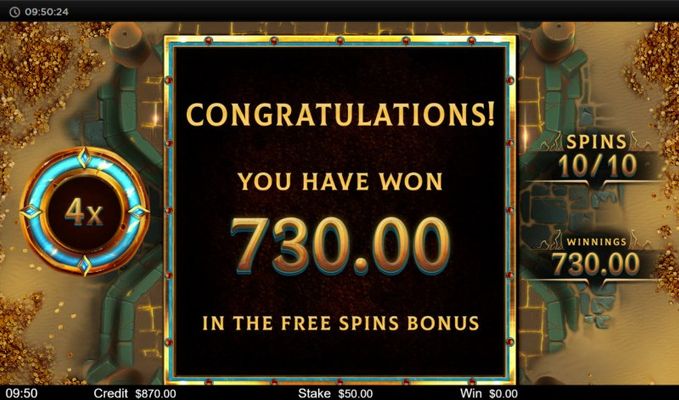 Total Free Spins Payout