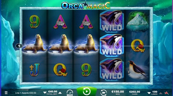 A four of a kind win