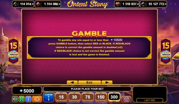 Gamble feature