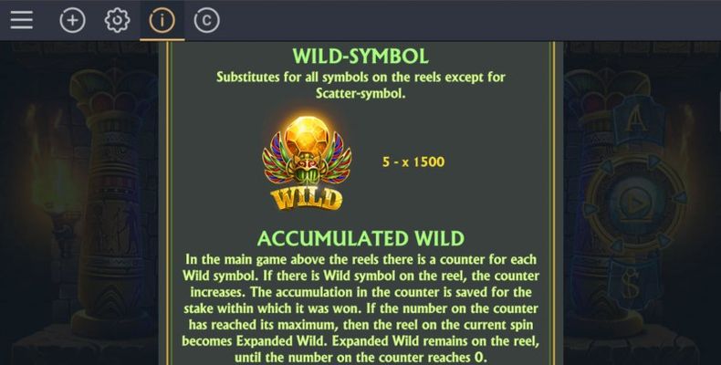 Osiris Temple :: Wild Symbol Rules