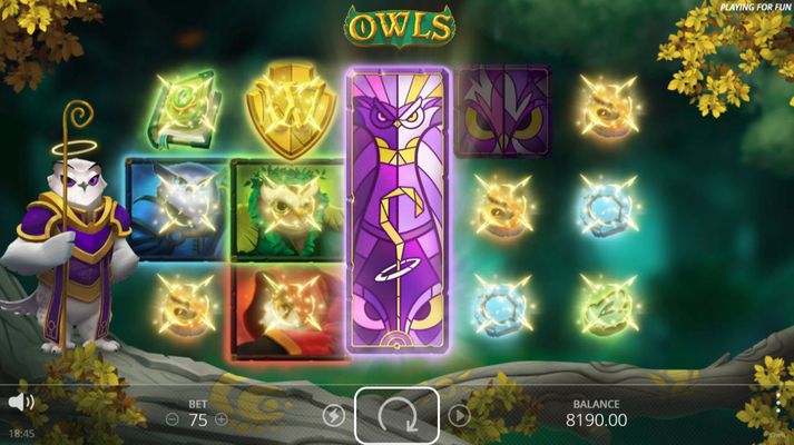 Owls :: Scatter Loot feature triggered