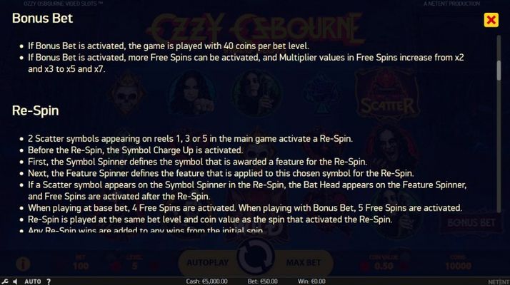 Ozzy Osbourne :: Feature Rules