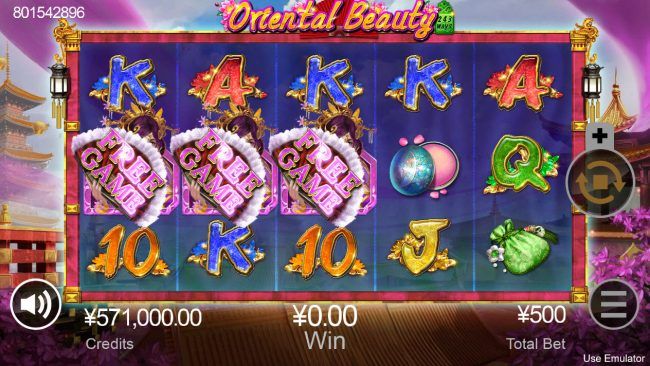 Scatter win triggers the free spins feature