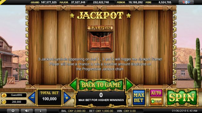 Jackpot Rules