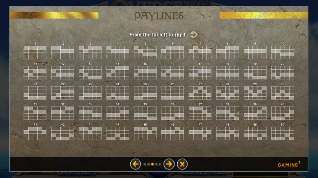 Paylines 1-50