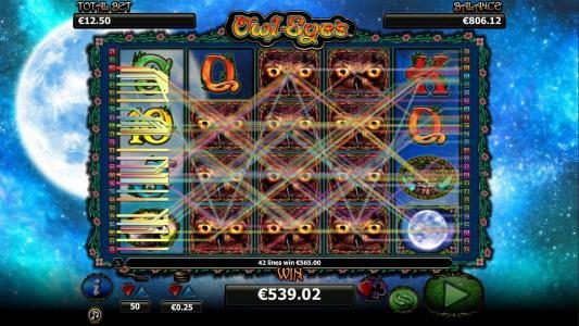 Another winning spin leads to a $539 payout