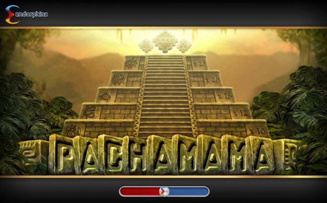 Splash screen - game loading - Climb the pyramid to earn increasing multiplier.