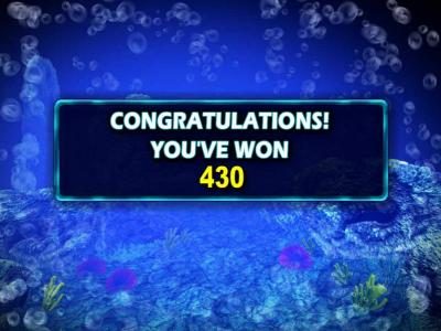 The free spins feature pays out a total of $430 for a big win!