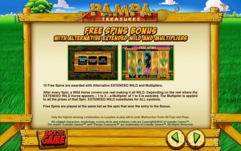 free spins bonus feature rules