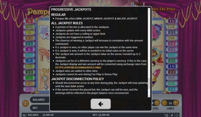 Progressive Jackpot Rules