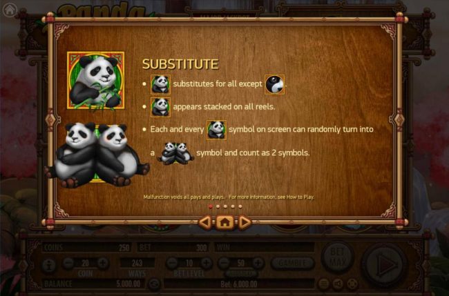 Panda Wild Symbol Rules