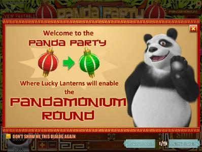 Welcome to Panda Party where Lucky Lanterns will enable the Pandamonium Round