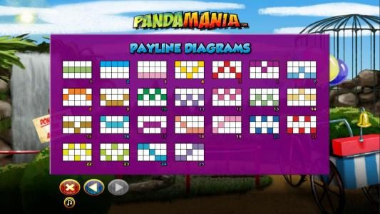 Payline Diagrams 1-25