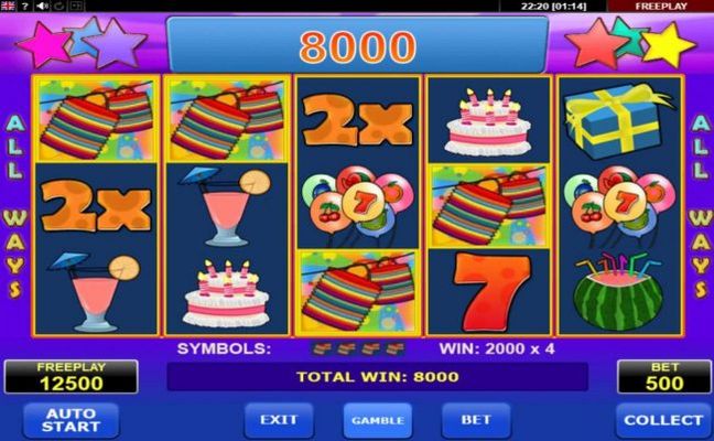 2x multiplier triggers a big win