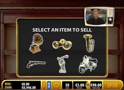 Pawn Bonus Feature - Select an item to sell