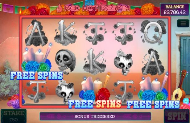 Scatter win triggers the free spins feature