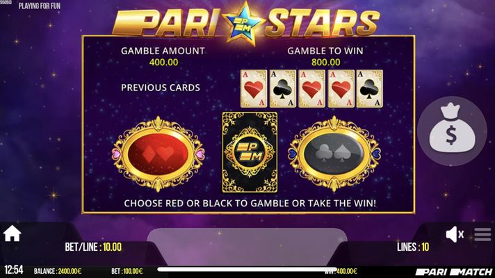 Red or Black Gamble Feature