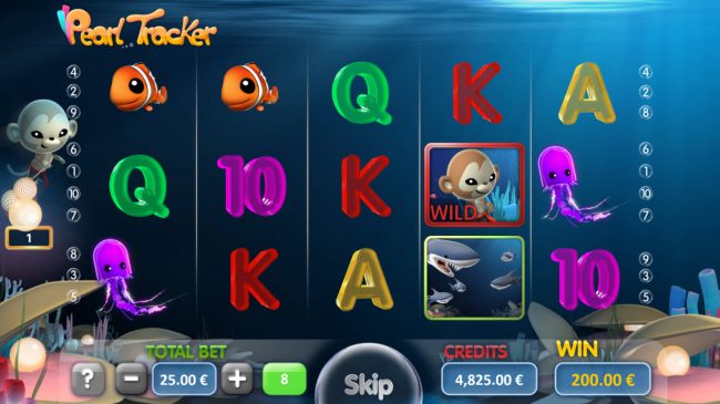 Collect pearls during the free spins