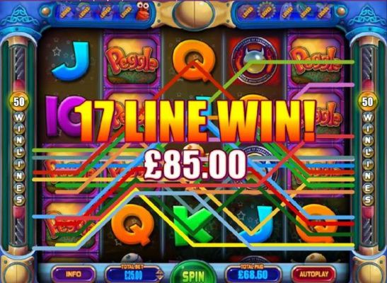17 line win triggered.