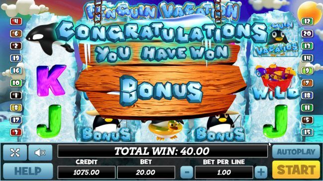 Bonus feature triggered