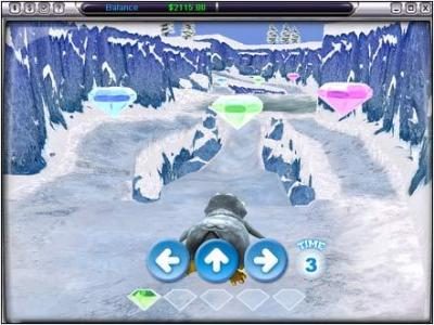 bonus feature game board - ice slides