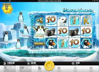 Three scatter scatter symbols triggers free spins feature