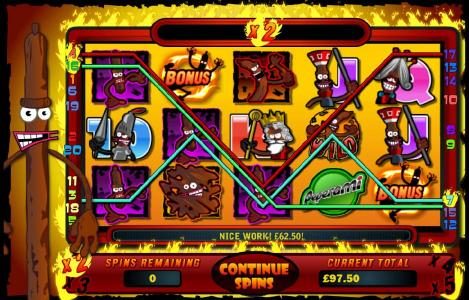 multiple winning paylines during free spins feature