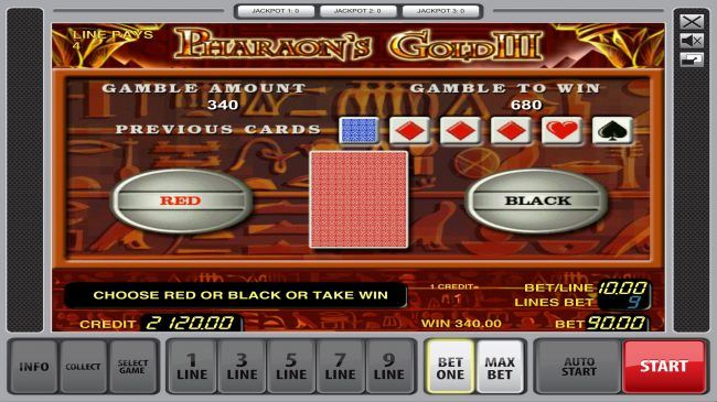 Red or Black Gamble feature