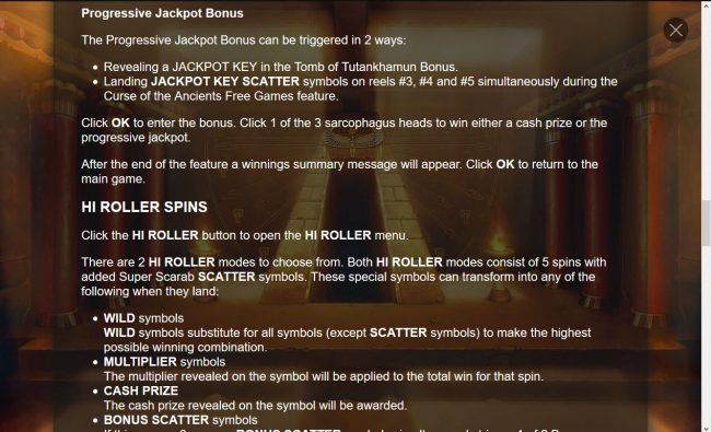 Progressive Jackpot Rules