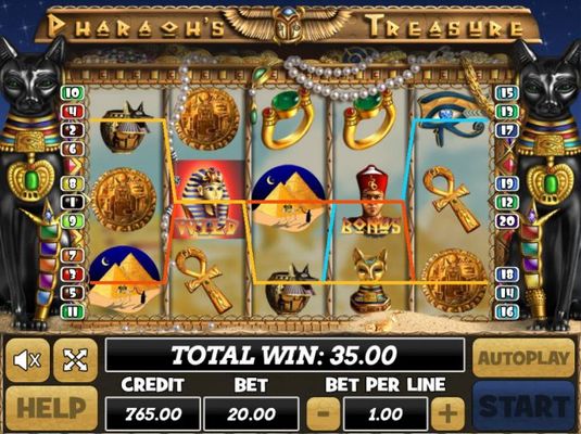 Multiple winning paylines