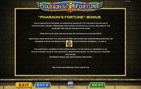 bonus game rules continued