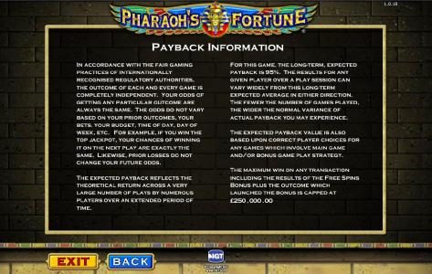payback information