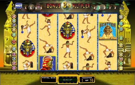 free spins game board