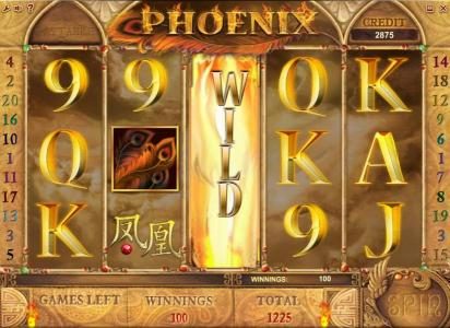 free spins feature pays out a 1225 coin big win