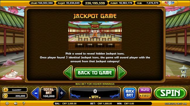 Jackpot Game Rules