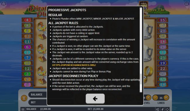 Progressive Jackpot Rules